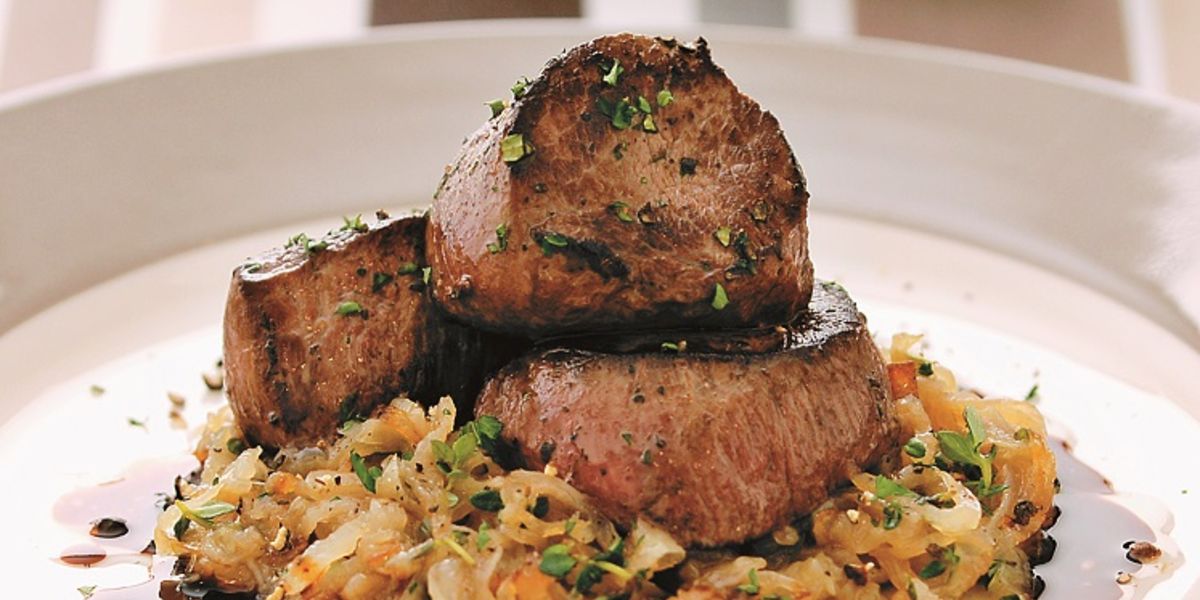 Venison Medallions with Melting Onions
