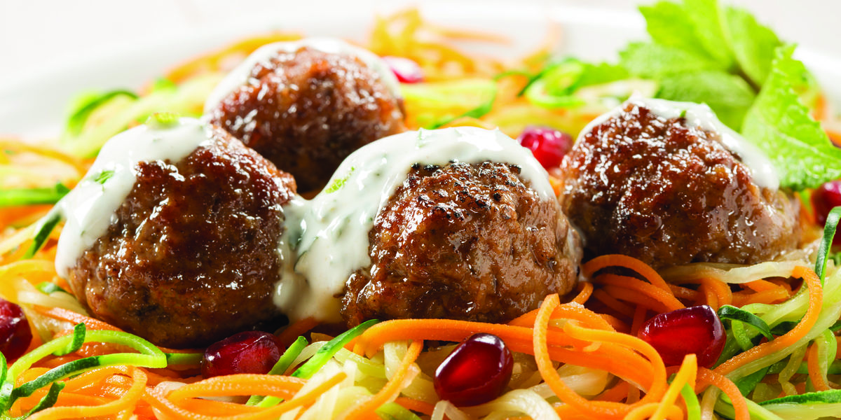 Venison Meatballs with Carrot and Courgette