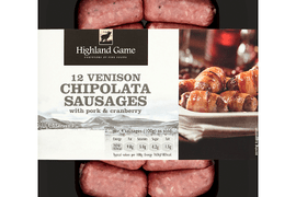 Highland Game Venison Chipolatas on sale at Lidl this Christmas